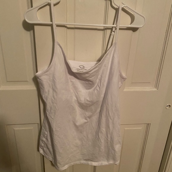 oscar de la rent white built in bra cami - Picture 1 of 4